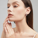 Stylishwe 0.25カラット ラウンドカット モアサナイト スタッド ピアス