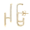 Stylishwe  0.1カラット モアサナイト スタッド ピアス