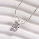Stylishwe Elegant Bowknot Design White Gold Pendant Necklace 
