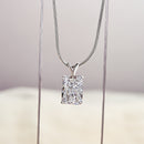 Stylishwe Elegant Bowknot Design White Gold Pendant Necklace 