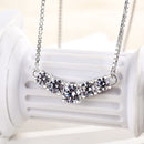 Stylishwe   1.3カラット ラウンドカット ペンダント ネックレス