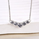 Stylishwe   1.3カラット ラウンドカット ペンダント ネックレス