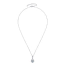 Stylishwe  2.0カラット モアサナイト ラウンドカット ペンダントネックレス