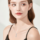 Stylishwe  0.8カラット モアサナイト ラウンドカット ペンダント ネックレス