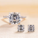 Stylishwe  2PC アッシャーカット ジュエリーセット