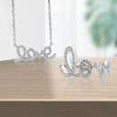 Stylishwe  2PC  ”LOVE”文字 ラウンドカット ジュエリーセット