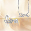 Stylishwe  2PC  ”LOVE”文字 ラウンドカット ジュエリーセット
