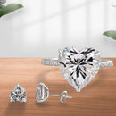 Stylishwe  2PC ハートカット ジュエリーセット