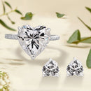 Stylishwe  2PC ハートカット ジュエリーセット