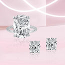 Stylishwe  ゴージャス 2PC  クッションカット  ジュエリーセット