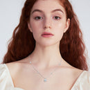 Stylishwe  2.0カラット モアサナイト ラウンドカット ペンダント ネックレス