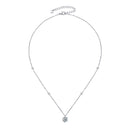 Stylishwe  2.0カラット モアサナイト ラウンドカット ペンダント ネックレス