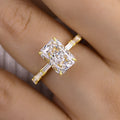 Stylishwe  3.5カラット  イエローゴールド ラディアントカット 婚約指輪