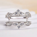 Stylishwe 0.25カラット  クラウンデザイン ラウンドカット エタニティリング