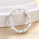 Stylishwe 1.5カラット ラウンドカット  ホワイトゴールド 結婚指輪