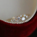 Stylishwe  1.0カラット イエローゴールド シルバー エタニティリング