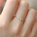 Stylishwe  1.0カラット イエローゴールド シルバー エタニティリング