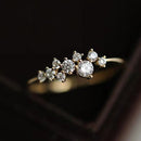 Stylishwe  1.0カラット イエローゴールド シルバー エタニティリング