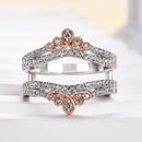 Stylishwe 1.0カラット  2トーンラウンドカット エタニティリング