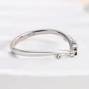 Stylishwe  0.1カラット ラウンドカット スターリングシルバー エタニティリング