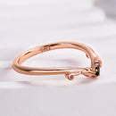 Stylishwe  0.1カラット ラウンドカット スターリングシルバー エタニティリング