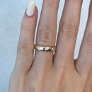 Stylishwe  1.3カラット イエローゴールド ラウンドカット エタニティリング