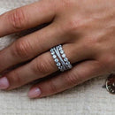 Stylishwe 3.5カラット豪華 エタニティリング  3本セット