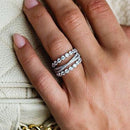 Stylishwe 3.5カラット豪華 エタニティリング  3本セット