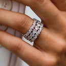 Stylishwe 5.8カラット大人気 エタニティリング  3本セット