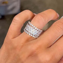 Stylishwe 8.0カラットゴージャス エタニティリング  3本セット