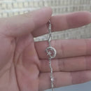 Stylishweスターとムーンデザイン ホワイトゴールド レディースブレスレット