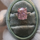 Stylishwe  8.0カラット 豪華  クッションカット ピンクサファイア 婚約指輪