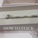 Stylishwe  3.5カラット  イエローゴールド クッションカット 4PC指輪セット