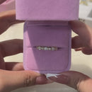 Stylishwe  2.5カラット オーバルカット スターリングシルバー エタニティリング