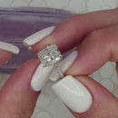 Stylishwe 3.30ct Rose Gold Round Cut Ring Set Sterling Silver 