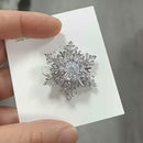 Stylishwe   クリスマス おしゃれ 回転スノー ブローチ4色選択可