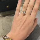 Stylishwe 2.0 Carat Yellow Gold Round Cut Ring Set 