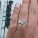 Stylishwe 2.5 carat elegant 3pcs set ring