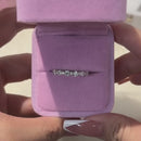 Stylishwe 1.5カラット ラウンドカット  ホワイトゴールド 結婚指輪