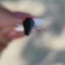 Stylishwe  2.5カラット ブラックストーン ピンクゴールド コフィンカット 婚約指輪