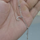 Stylishwe スターとムーン２連 スターリングシルバー レディースブレスレット