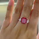 Stylishwe  エレガント3PC ルビー ジュエリーセット