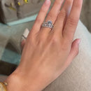 Stylishwe 2.0 carat round cut 3pcs ring set 