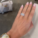 Stylishwe 5.8カラット大人気 エタニティリング  3本セット