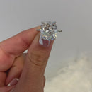 Stylishwe  6.5カラット ホワイトゴールド クッションカット 婚約指輪