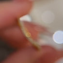 Stylishwe  0.2カラット イエローゴールド ラウンドカット   エタニティリング