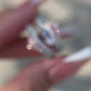 Stylishwe 1.0カラット  2トーンラウンドカット エタニティリング