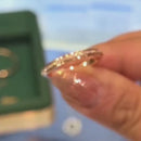 Stylishwe  0.5カラット イエローゴールド ラウンドカット   エタニティリング