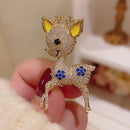 Stylishwe   クリスマス 可愛い  ヘラジカ ブローチ 2色選択可