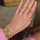 Stylishwe 3.5カラット豪華 エタニティリング  3本セット